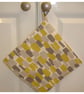 Pot Holder Potholder Grab Mat Kitchen Cookware Pad Saffron Mustard Yellow Grey - Image 4