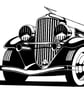 Classic Car Greeting Card: Detailed Pen and Ink Artwork for a Car Lover (413) - Image 3