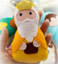 Felt Nativity Advent Garland. Handmade set of 24 felt decorations. - Image 8