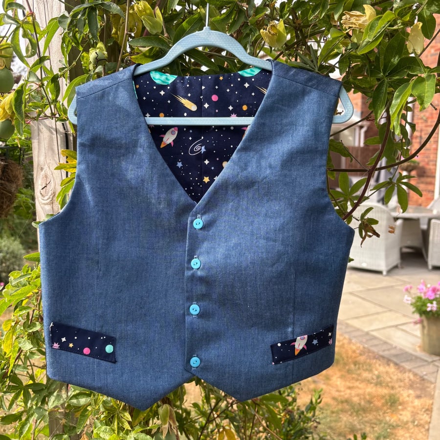 Denim and Space Child's Waistcoat