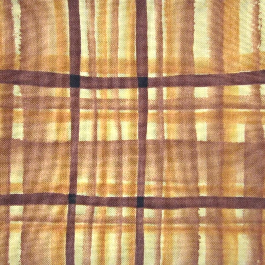 Gold and White Basket Weave Pattern Cotton Fat Quarter