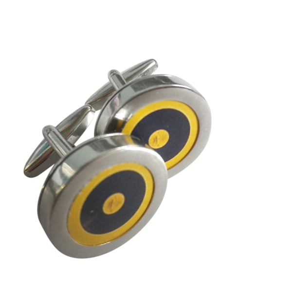 Yellow vintage vinyl LP cufflinks, free shipping, gift wrapped, super image, 123