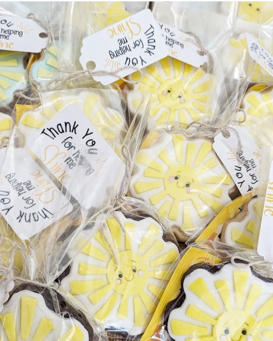 Sunshine Cookie Cutter and Fondant Embosser, Sun, Thank You For Helping Me Shine