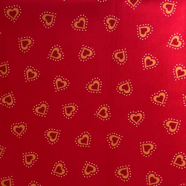 Half a Metre of Hearts Fabric