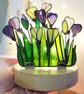 Crocus  Stained Glass Suncatcher Tea Light Holder  - Image 5