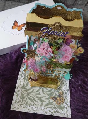 Hand Made Decoupage Cards With Box Or Cardboard-Paper Envelope And With Free P&P