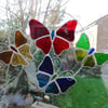 Stained Glass Butterfly Ring - Multi Coloured