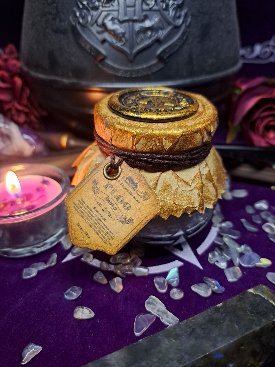 Faux Floo Powder  Potion prop bottle ornament