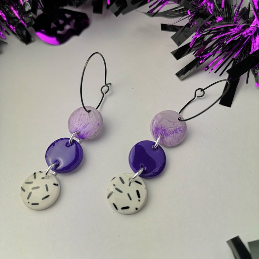 Purple Hues Dangle Earrings