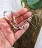 Mixed Gemstone Anklet in Pretty Pastel Shades - Image 3