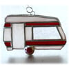 Caravan Suncatcher Stained Glass Classic Red 048