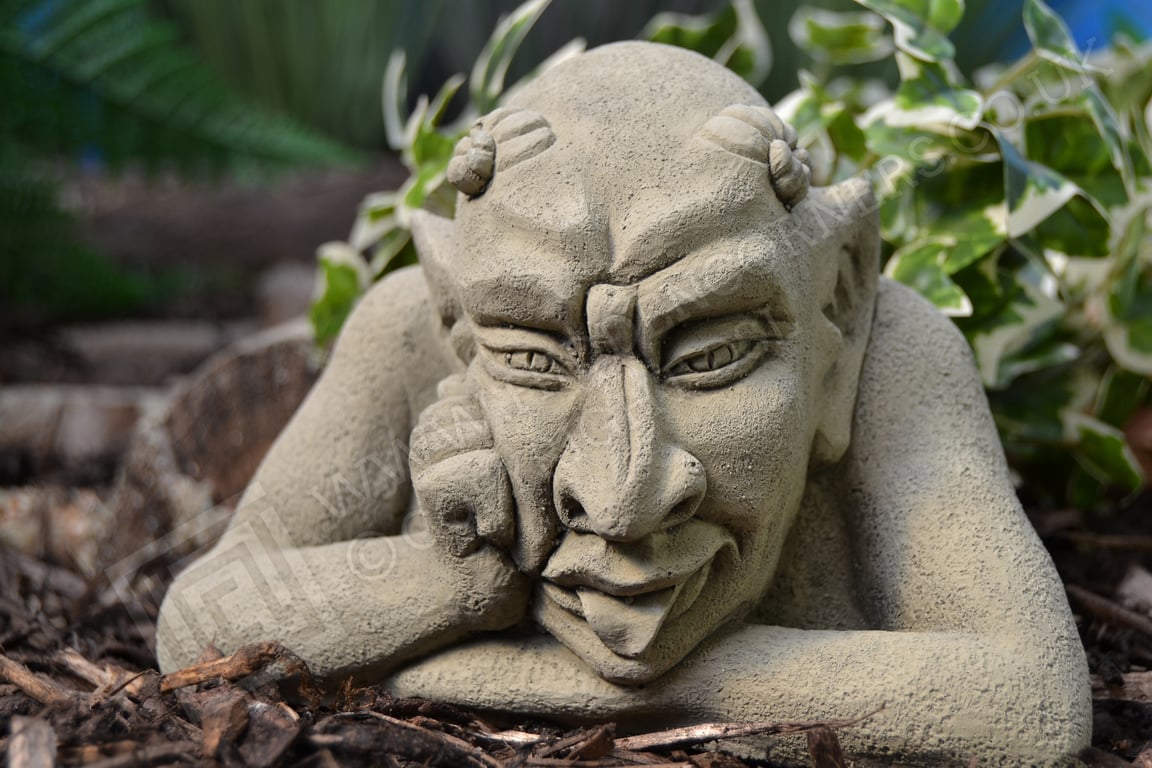 Ted the Gargoyle Stone Garden Ornament
