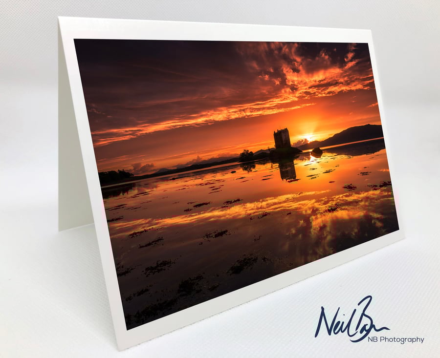 Castle Stalker - Scotland Greeting Card by Neil Barr