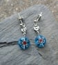 Flower & Millefiori Bead Earrings - Image 1