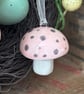 Ceramic tiny toadstool pink - Image 2