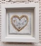 A Single Silver Wire Love Heart on Gold Handmade Artwork. How Lovely!!! XXX