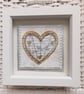 A Single Silver Wire Love Heart on Gold Handmade Artwork. How Lovely!!! XXX - Image 1