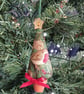 Trio of Tiny Christmas Tree Tree Decorations - Image 5