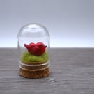 small glass bird cloche keepsake gift