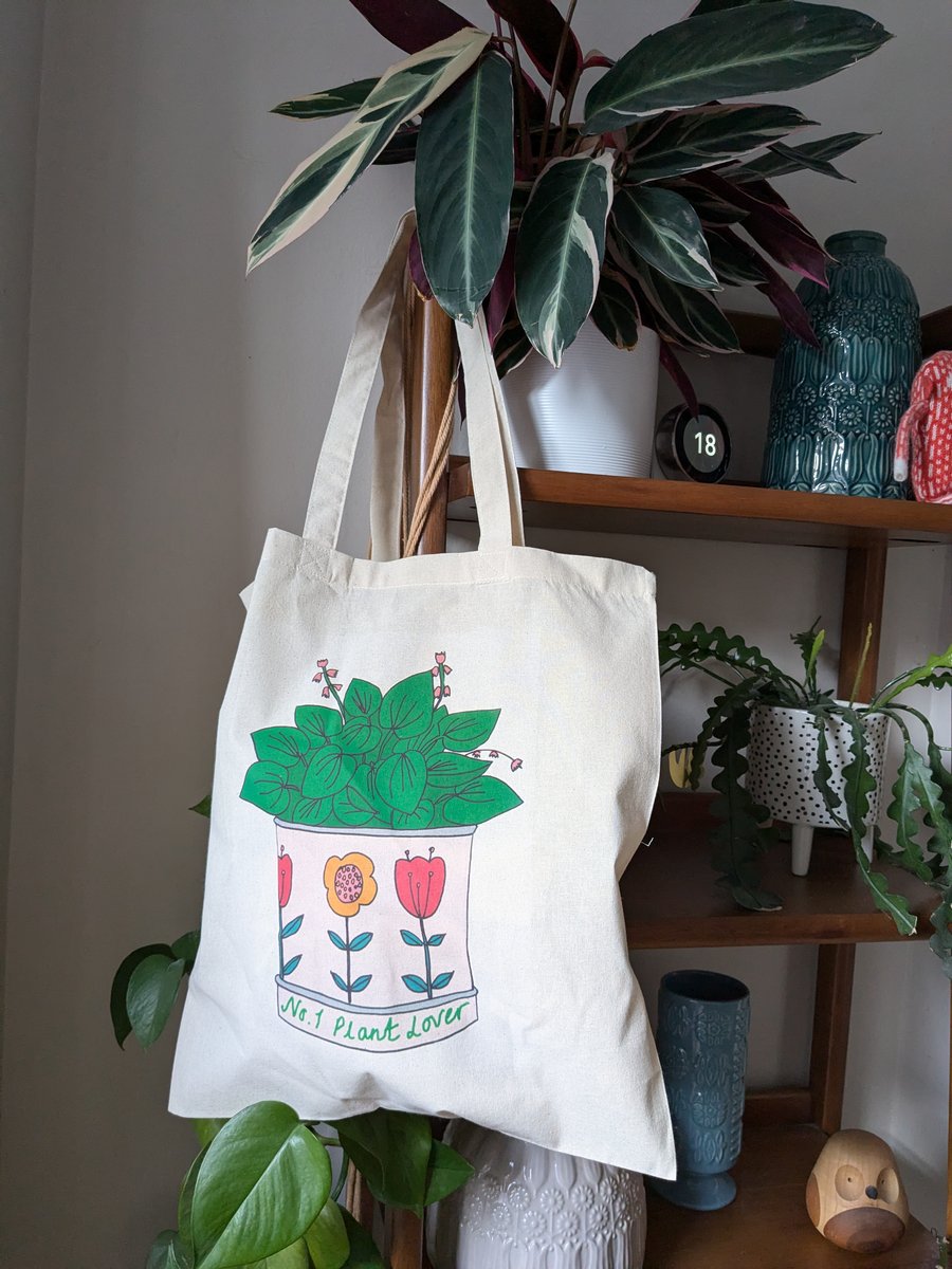 No.1 plant lover tote bag