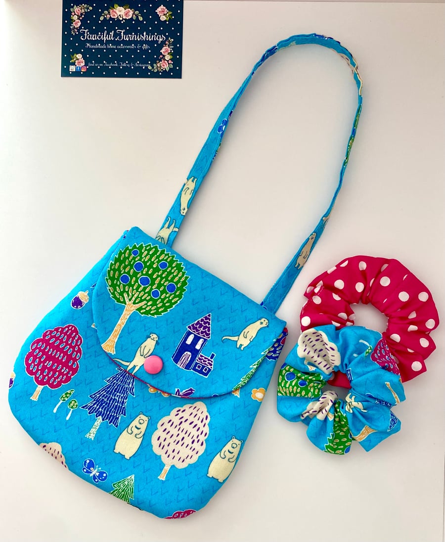 Childs Bag & matching Scrunchie Set
