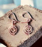 Reiki Symbol Copper Earrings - Spiritual, Mindfulness, Wellbeing