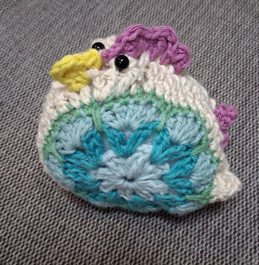 Crochet Granny Square Chicken 