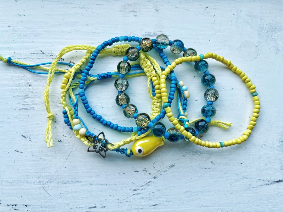 Little Fishy Set - Blue & Yellow 