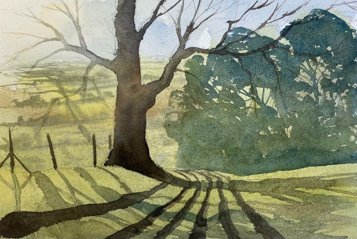 Bridleway through Kirkby (Original watercolour painting) 