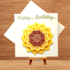 Beautiful layered sunflower Mother's day card