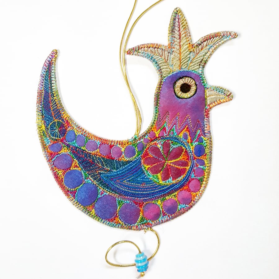 Festive Hanging Bird