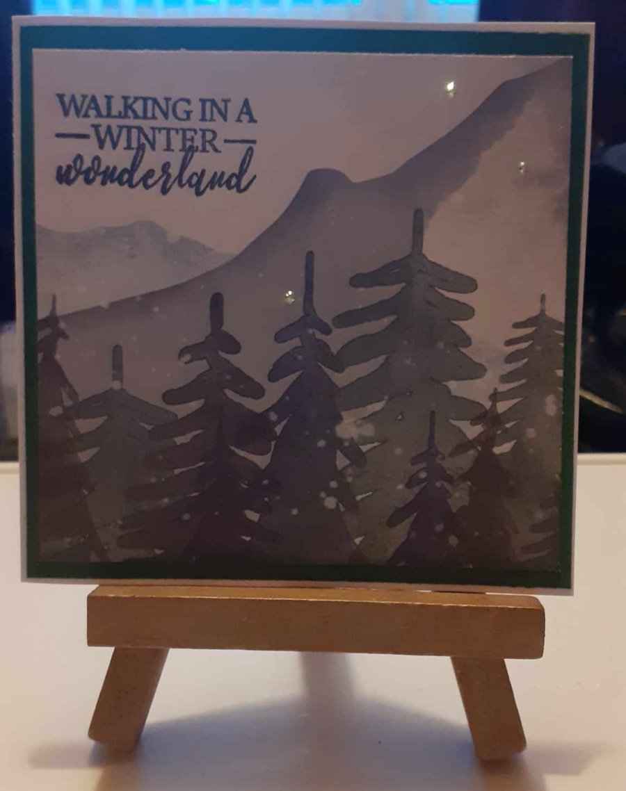 Forest Christmas Tree Card