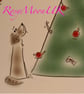 Dog Meets Naughty Cats in the Tree Christmas Card  - Image 4