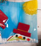 Melting Snowman Christmas Decoration; Fused Glass Snowman Wave - Image 9