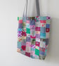 Upcycled Cotton Patchwork Tote Bag - Image 2