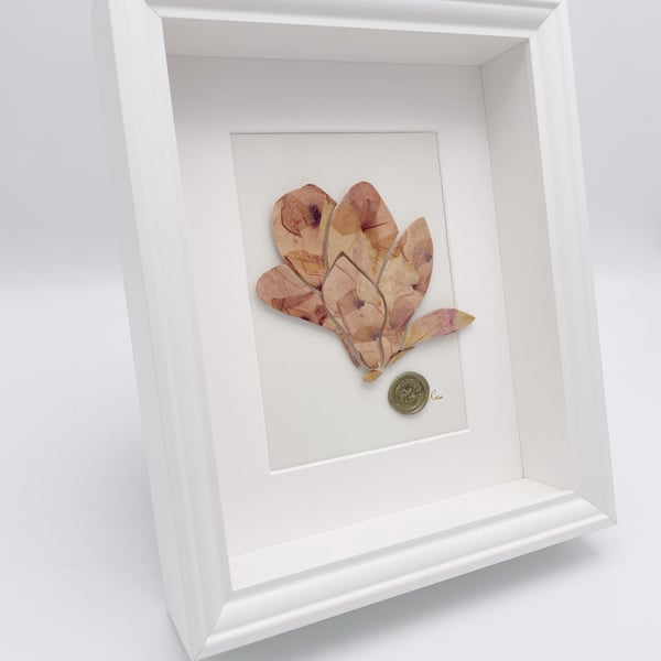 Bois-de-Vincennes, botanical artwork made of poppy and rose petals