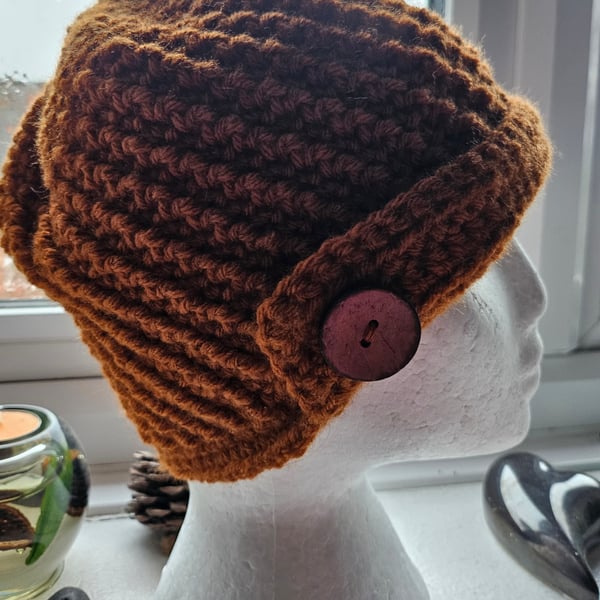 Flapper Style Hat - Pumpkin Spice