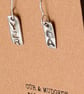 Fine Silver YER DA Earrings