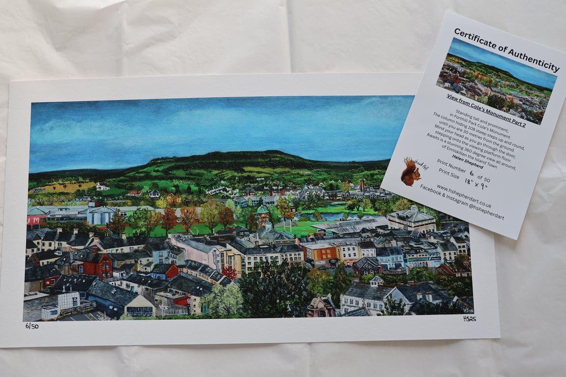 Limited Edition Giclee Print of Enniskillen, Fermanagh (small)