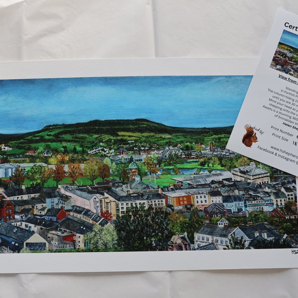 Limited Edition Giclee Print of Enniskillen, Fermanagh (small)