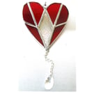 Diamond Heart Stained Glass Suncatcher 005