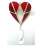 RESERVED 3 x Diamond Heart Stained Glass Suncatcher 006-008