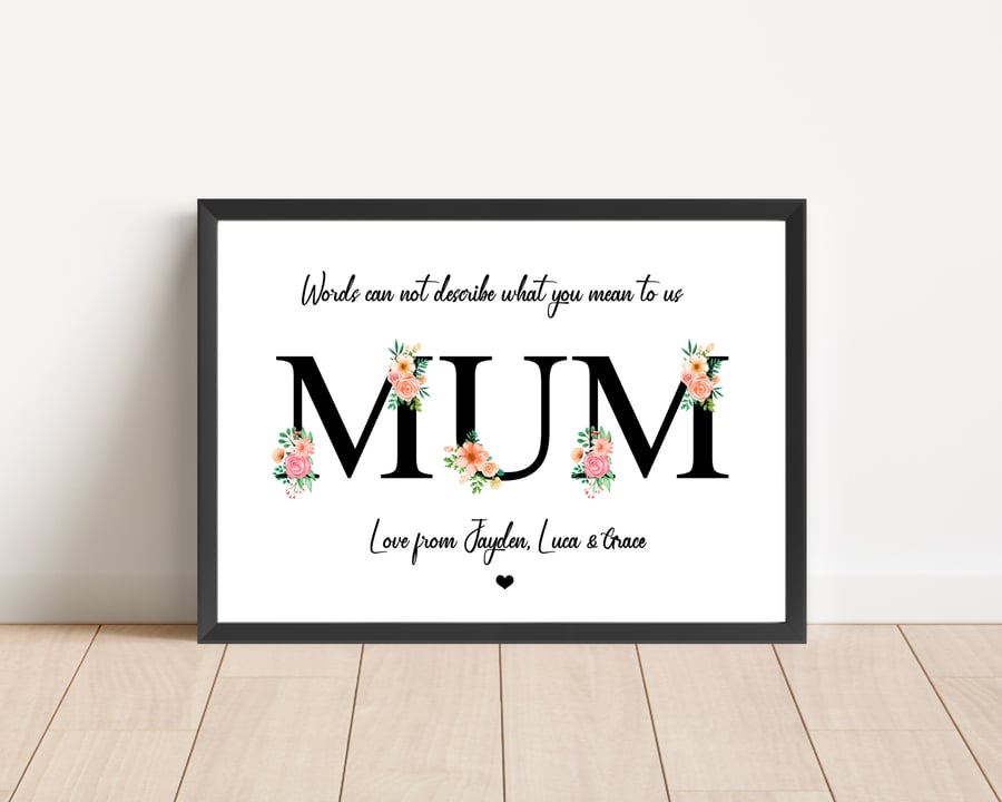 Personalised Mum Print