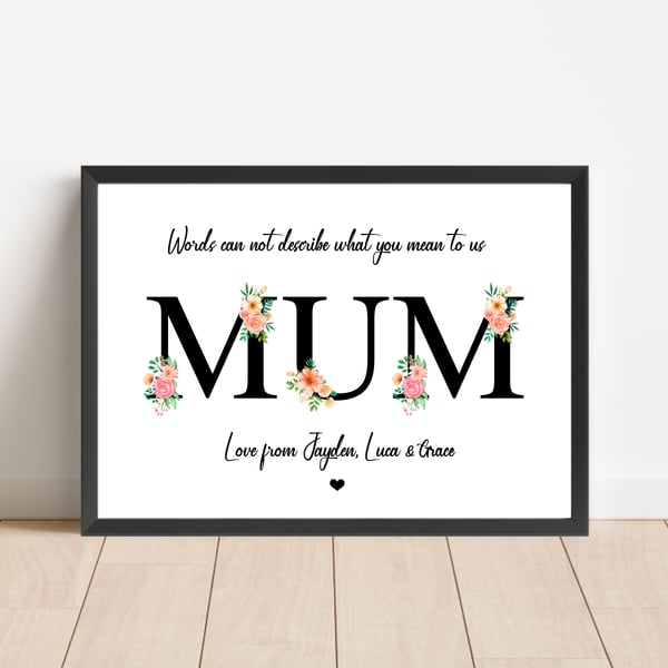 Personalised Mum Print