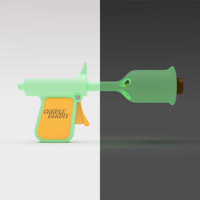 The Candle Bandit - Candle Snuffer - Glow Green