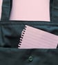Forest green foldable shopping bag with a drawstring  - Image 5