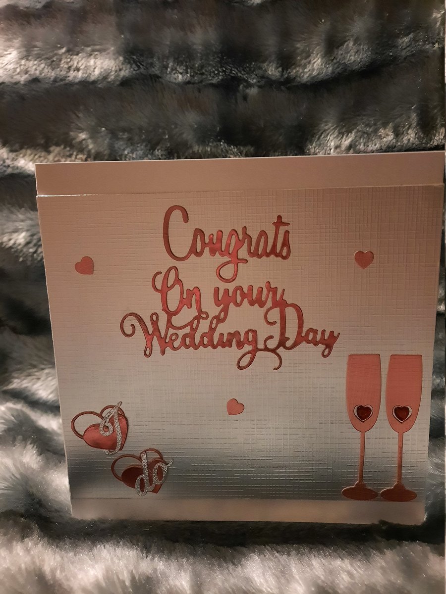 Simply Beautiful On your Wedding Day Card