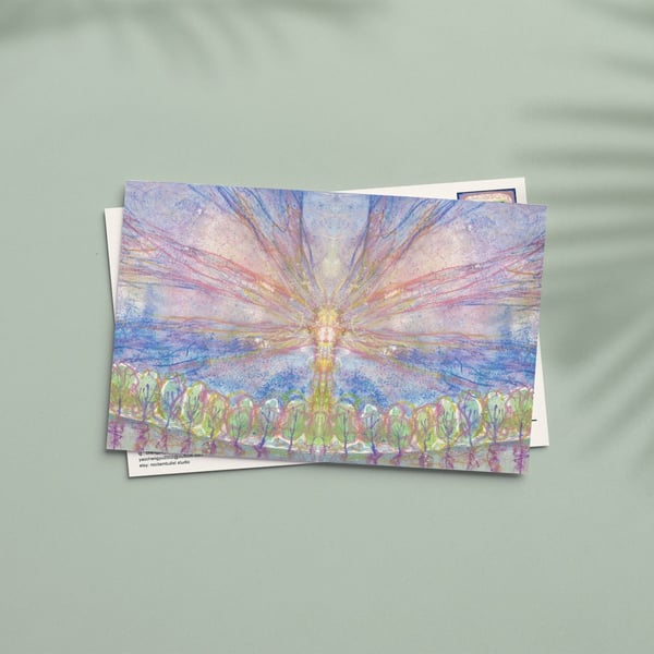 "Sun Rise" Limited Edition Art Postcard, Original Fine Art Print