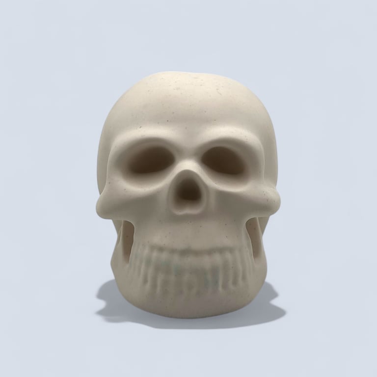 Small White Skull - Halloween Decoration Suitable for Painting