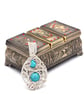 Turquoise dual beaded pendant - Image 6